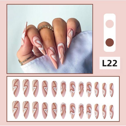 【L22】 24Pcs Press on Nails