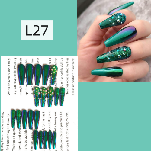 【L27】 24Pcs Press on Nails