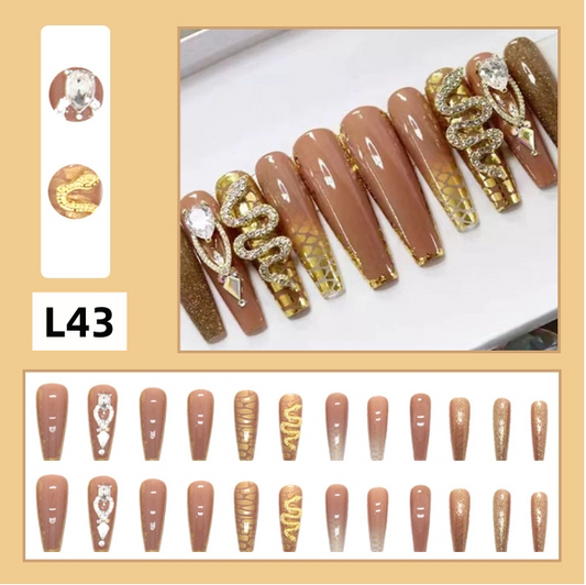 【L43】 24Pcs Press on Nails